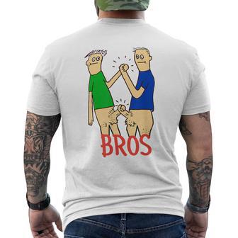 Divertida De La Amistad De Bros Before Hoes Camiseta Hombre Estampado Espalda - Regaloses