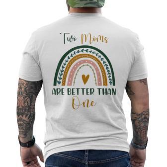 Dos Mamáson Mejores Que Una Lesbiana Madre Día Camiseta Hombre Estampado Espalda - Regaloses