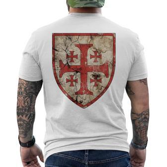 Emblema De La Cruz De Jerusalén De Los Caballeros Templarios Camiseta Hombre Estampado Espalda - Regaloses