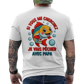 Enfant Pêche Avec Papa Drôle De Poisson Quiaute T-shirt imprimé au dos - Cadeauxyz