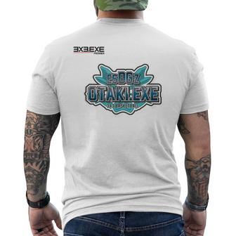 Esdgz OtakiExe_10_小原雅晴 メンズTシャツ バックプリント - Kawaiitshirt