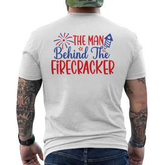 Expecting A Little Firecracker The Man Behind Firecracker Men's T-shirt Back Print - Monsterry