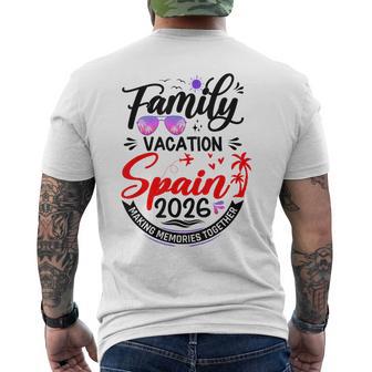 Family Vacation Spain 2026 Europe Matching Vacation 2026 Men's T-shirt Back Print - Thegiftio