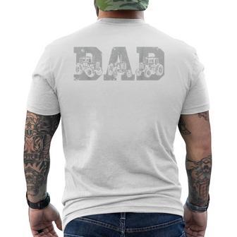 Farmer Dad Farm Farming Father's Day Tractor Men's T-shirt Back Print | Seseable UK