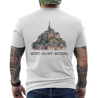 France Mont-Saint-Michel T-shirt imprimé au dos - Cadeauxyz
