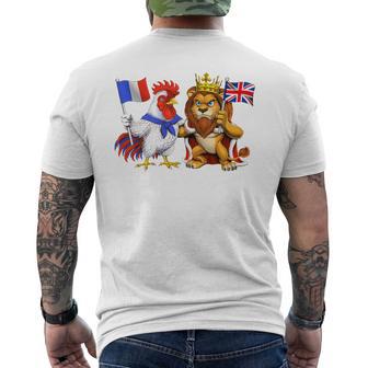 France Royaume-Uni Drapeau Français Angleterre Britanniques Haut De Gamme T-shirt imprimé au dos - Cadeauxyz