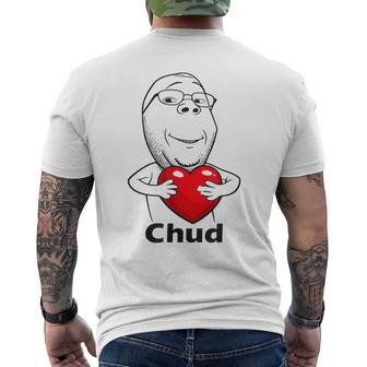 Chud Guy Chug Aesthetic Viral Meme Culture Internet Men's T-shirt Back Print - Thegiftio UK