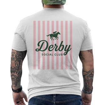 Derby Social Club Vibes Friends Weekend Party Humor Men's T-shirt Back Print | Mazezy