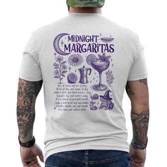 Midnight Witch Margaritas Halloween Magical Cocktails Men's T-shirt Back Print - Monsterry