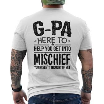 G-Pa From Grandchildren For Father's Day G-Pa Men's T-shirt Back Print - Thegiftio UK