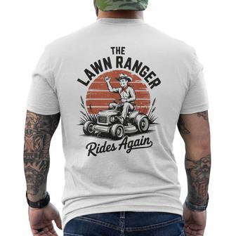 Gardening Dad Lawn Ranger Ride Again Husband Father Day Men's T-shirt Back Print - Monsterry UK
