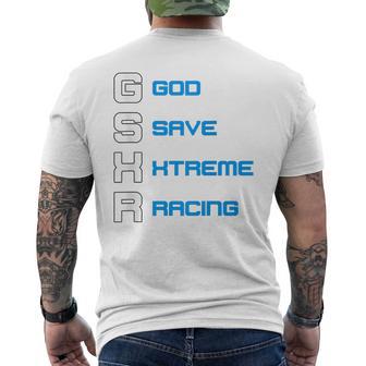 Gixxer、Evolution、Gsxr、ロードレース、オートバイ、オートバイ、バイク。 メンズTシャツ バックプリント - Kawaiitshirt
