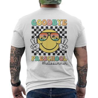 Goodbye Preschool Graduation Hello Summer Last Day Of School Men's T-shirt Back Print - Monsterry
