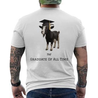 The Graduate Of All Time Goat Graduation Men's T-shirt Back Print - Thegiftio UK