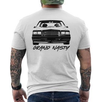 Grand Nasty National Black Car Men's T-shirt Back Print - Thegiftio UK