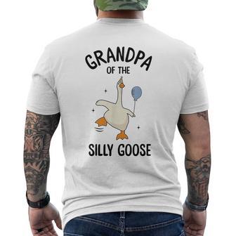 Grandpa Of The Silly Goose First Birthday Family Matching Men's T-shirt Back Print - Thegiftio UK