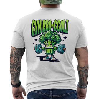 Gym Bro Brócoli Levantamiento De Pesas Culturismo Fitness Camiseta Hombre Estampado Espalda - Regaloses