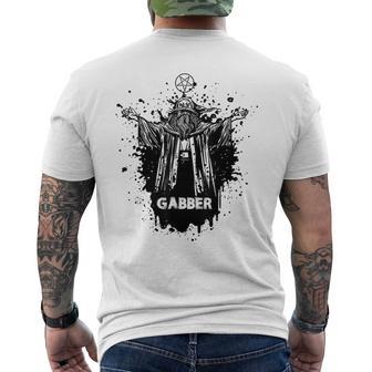 Holy Gabber Music Hardcore Techno Gabber メンズTシャツ バックプリント - Kawaiitshirt