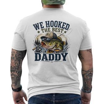 We Hooked The Best Daddy Fishing Father's Day Papa Men's T-shirt Back Print - Monsterry UK