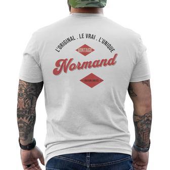 Idée-Cadeau Normand L'original L'unique Humour Normandie T-shirt imprimé au dos - Cadeauxyz