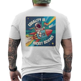 Igualdad Astronauta Igualdad No Es Rocket Ciencia Orgullo Gay Camiseta Hombre Estampado Espalda - Regaloses