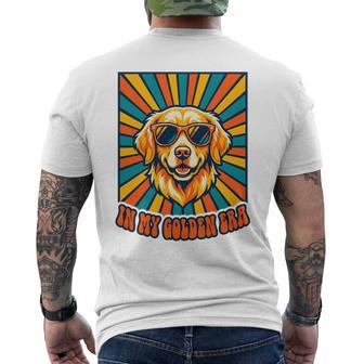 In My Golden Era レトロレトリバー ドッグサングラス グラフィックtシャツ 長袖tシャツ メンズTシャツ バックプリント - Kawaiitshirt