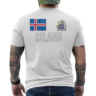 Islanda Maglia Da Calciotile Calcio Isola T-shirt da uomo con stampa posteriore - Novitaregali