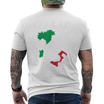 Italy National Pride メンズTシャツ バックプリント - Kawaiitshirt