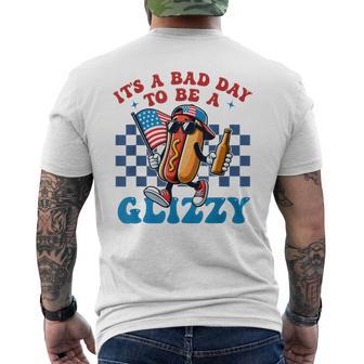Its A Bad Day To Be A Glizzy Grill Hot Dog 4Th Of July Men Men's T-shirt Back Print | Mazezy