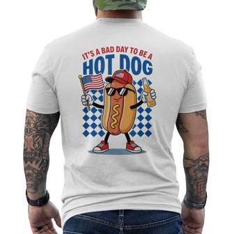 It's A Bad Day To Be A Hot Dog Men's T-shirt Back Print - Thegiftio UK
