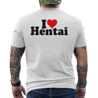 J'adore Le Manga Hentai Heart T-shirt imprimé au dos - Cadeauxyz