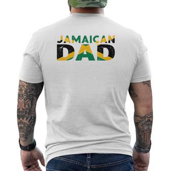 Jamaican Dad Nutrition Facts Jamaican Pride Fathers Day Tri-Blend Men's T-shirt Back Print - Thegiftio UK