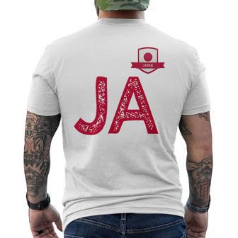 Japanese Flag Letter Yes Japan Men's T-shirt Back Print - Thegiftio UK