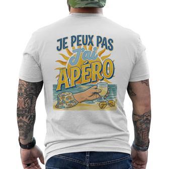 Je Peux Pas J'ai Apéroacances Plage Été T-shirt imprimé au dos - Cadeauxyz