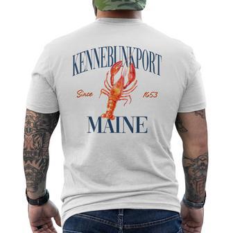 Kennebunkport Maine Est 1653 Old Money Aesthetic Men's T-shirt Back Print - Thegiftio UK