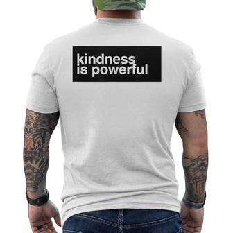 Kindness Is Powerful メンズTシャツ バックプリント - Kawaiitshirt