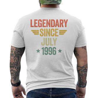 Legendaryince July 1996 メンズTシャツ バックプリント - Kawaiitshirt