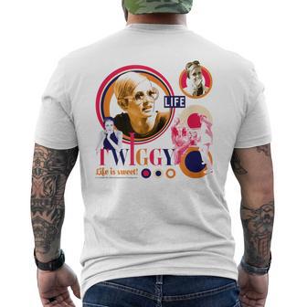 Life Picture Collection _ ツイッギー3 メンズTシャツ バックプリント - Kawaiitshirt