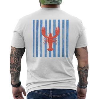 Lobster Print Cool Lobster Party Beach Men's T-shirt Back Print - Thegiftio
