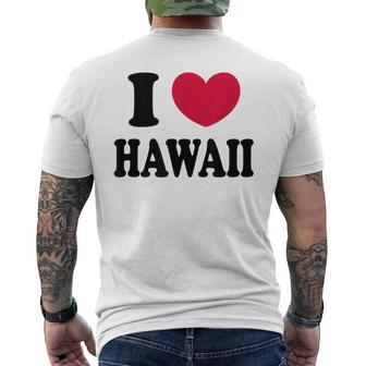 I Love Hawaii ハワイが大好き メンズTシャツ バックプリント - Kawaiitshirt