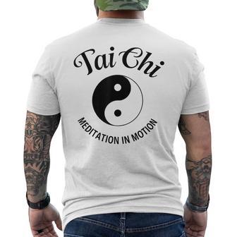 Meditación De Artes Marciales Chinas De Tai Chi Chuan Camiseta Hombre Estampado Espalda - Regaloses