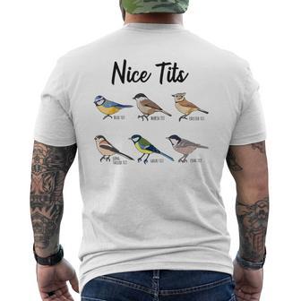 Nice Tits – Oiseau Drôle Observant Les Oiseaux T-shirt imprimé au dos - Cadeauxyz