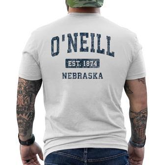 O'neill ネブラスカneビンテージアスレチックスポーツデザイン メンズTシャツ バックプリント - Kawaiitshirt