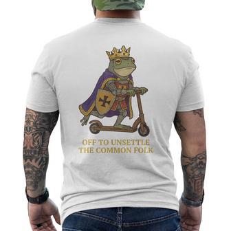 Off To Unsettle The Common Folk Men's T-shirt Back Print - Thegiftio UK