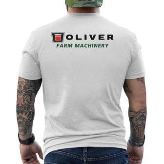 Oliver Tractor Farming Vintage Farm Equipment Men's T-shirt Back Print - Thegiftio UK