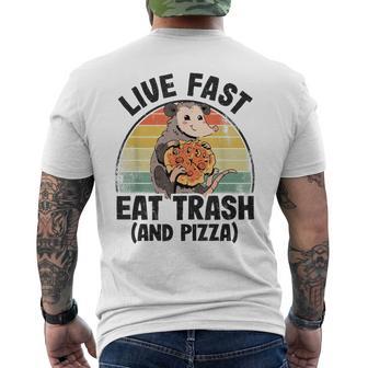Opossum Possum Amante De La Basura Y La Pizza Enivo Camiseta Hombre Estampado Espalda - Regaloses