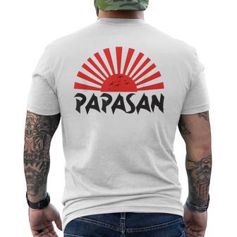Papasan Japanese Elder Father Dad Papa Happy Father's Day Men's T-shirt Back Print - Monsterry UK