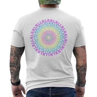 Paradiddleariations ドラム 原始スパイラル Rlrr Lrll ドラマー メンズTシャツ バックプリント - Kawaiitshirt