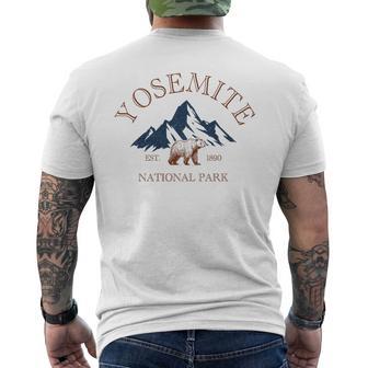 Parque Nacional Yosemite California Oso Amante De La Camiseta Hombre Estampado Espalda - Regaloses