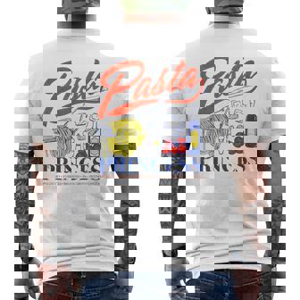 Pasta Princess Retro Italian Noodle Foodie Lover Men's T-shirt Back Print - Monsterry